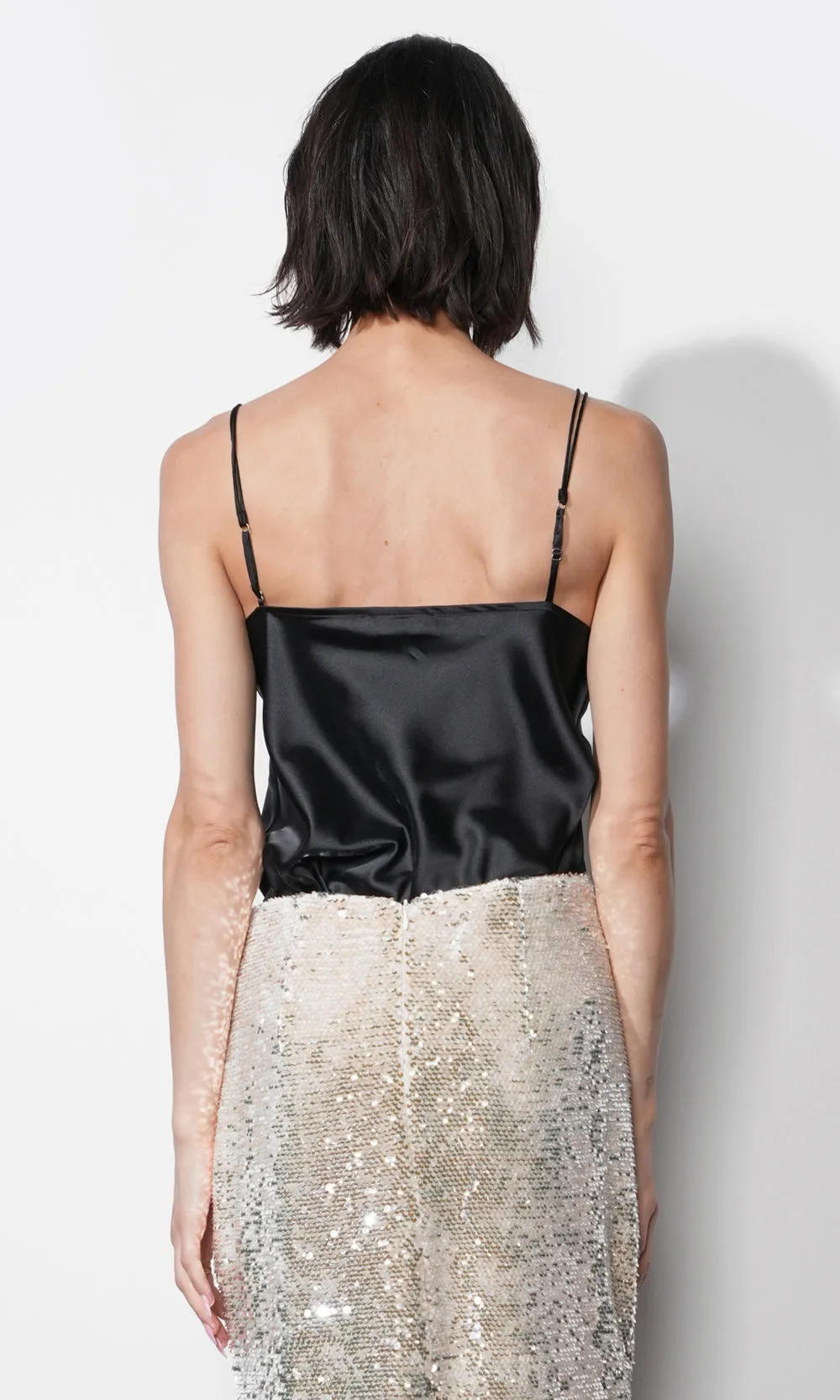 Charlotte Cowl Neck Cami W/ Lace sold by Greylin product image thumbnail 2