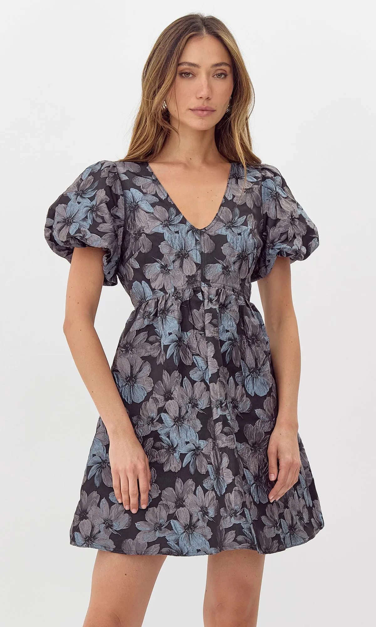 Briella Jacquard Mini Dress sold by Greylin