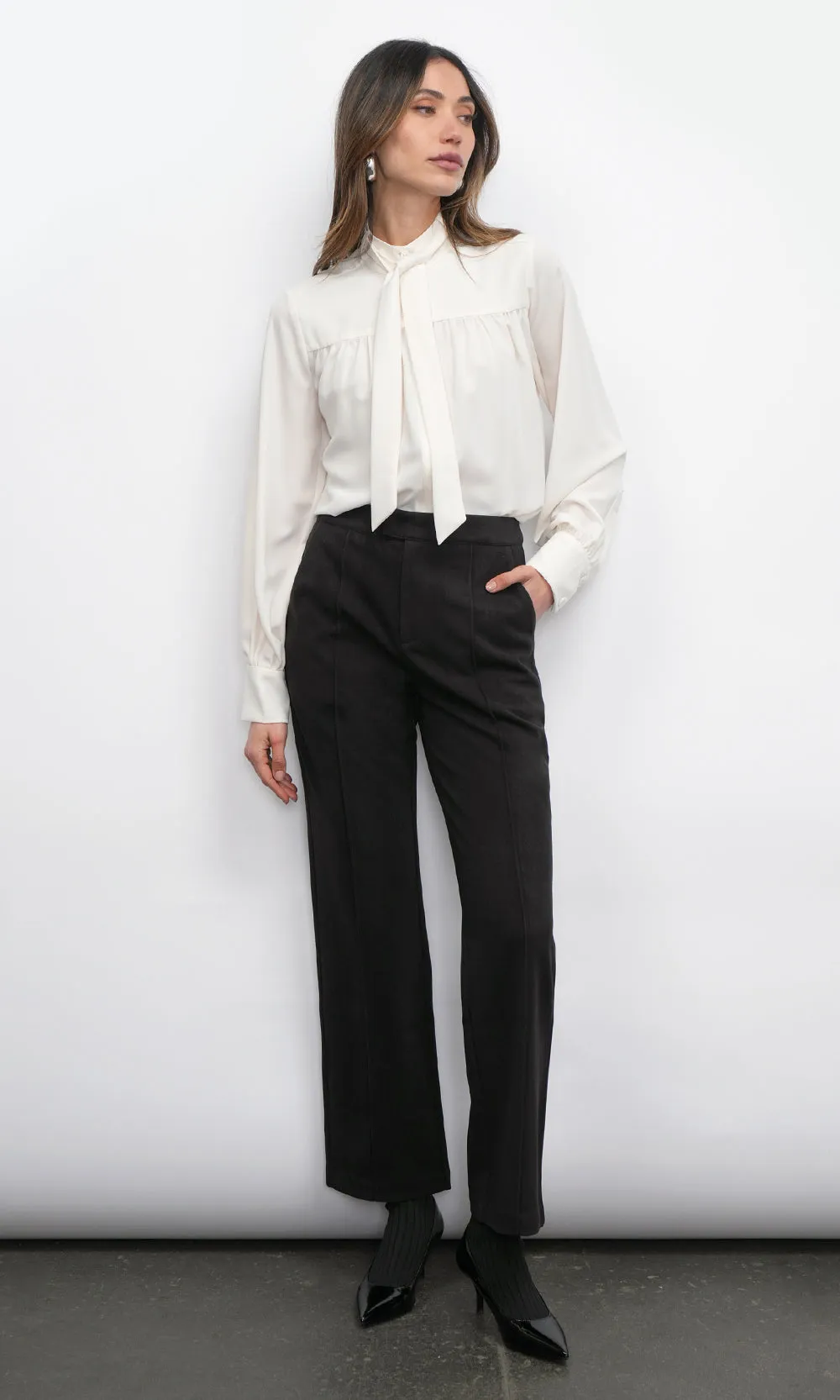 Augustine Brushed High Waist Straight Trouser sold by Greylin product image thumbnail 4