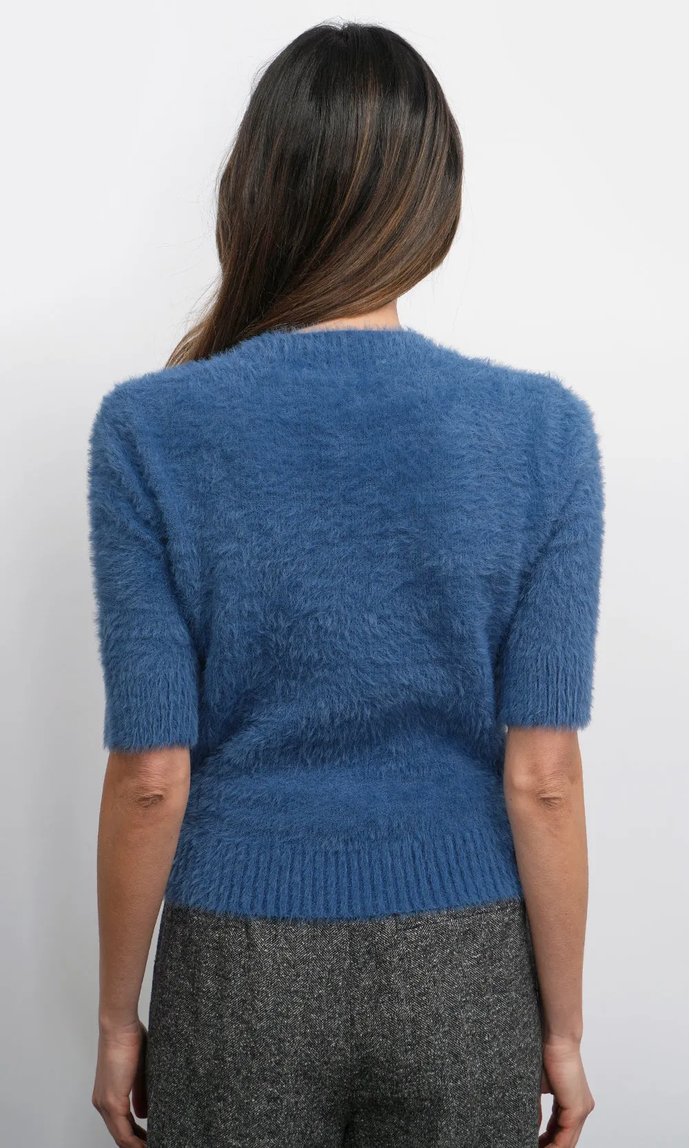 Odette Fuzzy Elbow Sleeve Knit Top sold by Greylin product image thumbnail 4