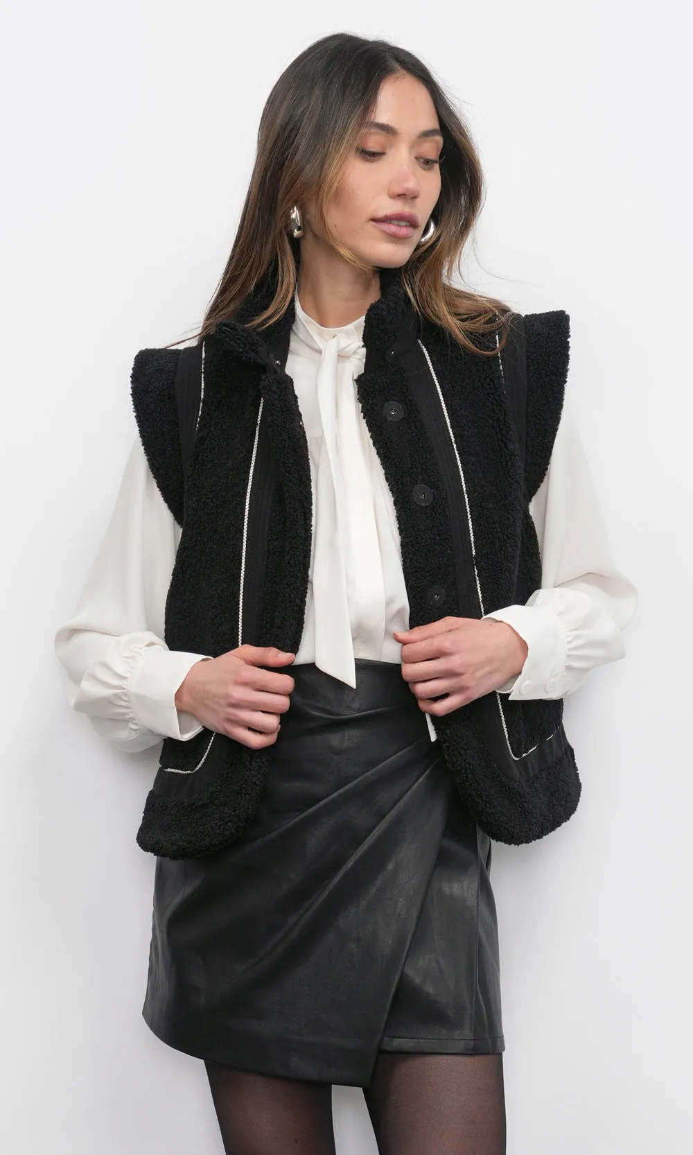 Rory Shearling Vest sold by Greylin product image thumbnail 4