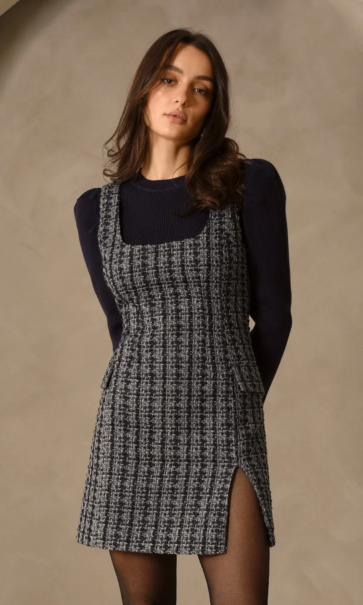 Vera Boucle Mini Dress sold by Greylin product image thumbnail 3