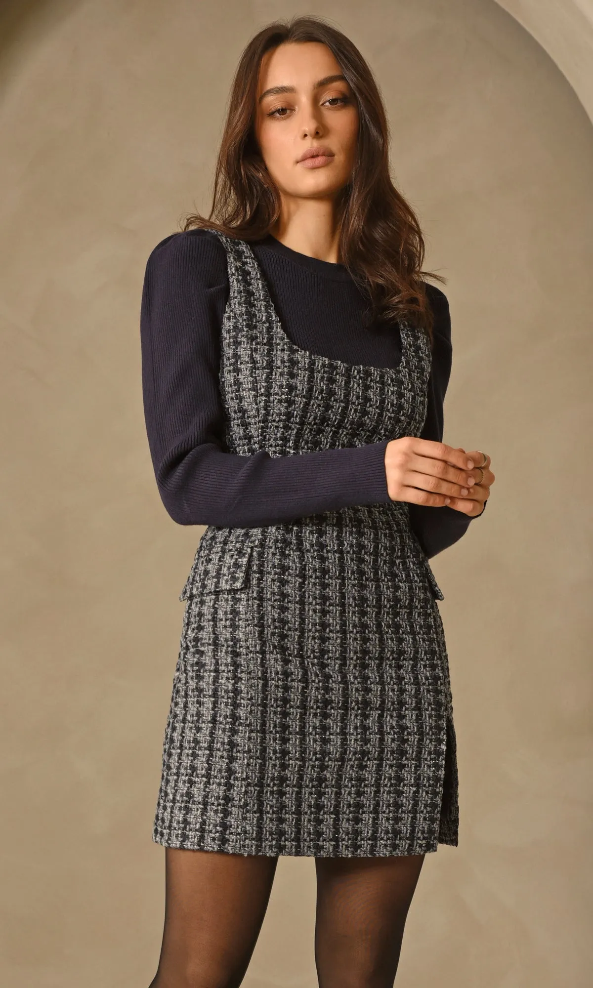 Vera Boucle Mini Dress sold by Greylin product image thumbnail 4