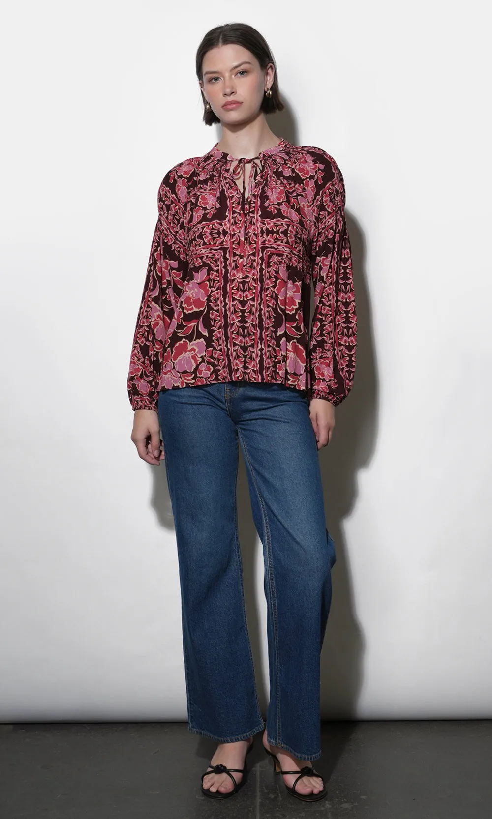 Hendrix Balloon Sleeve Blouse sold by Greylin product image thumbnail 5