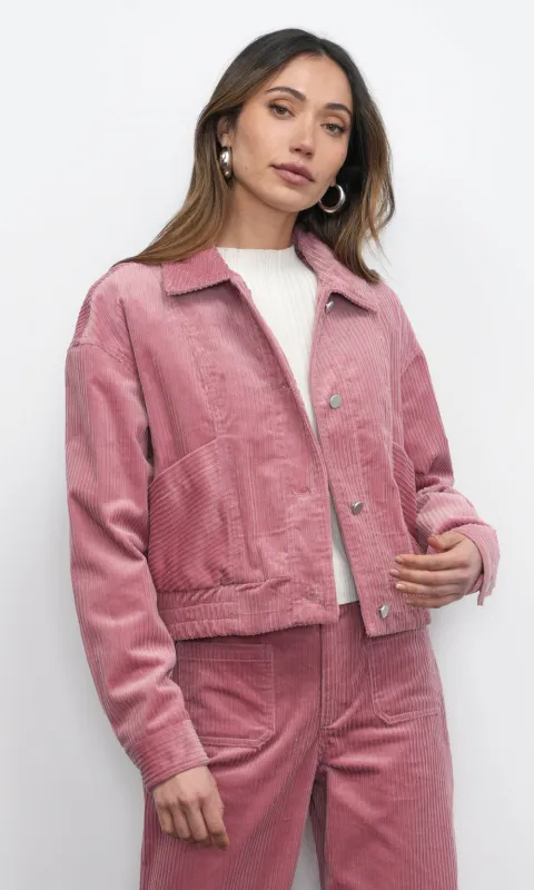Dylanne Corduroy Jacket w/ Soft Jersey Lining sold by Greylin