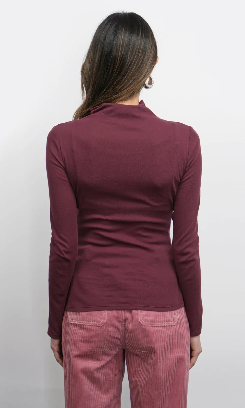 Astra High Neck Long Sleeve Sheer Knit Top sold by Greylin product image thumbnail 4