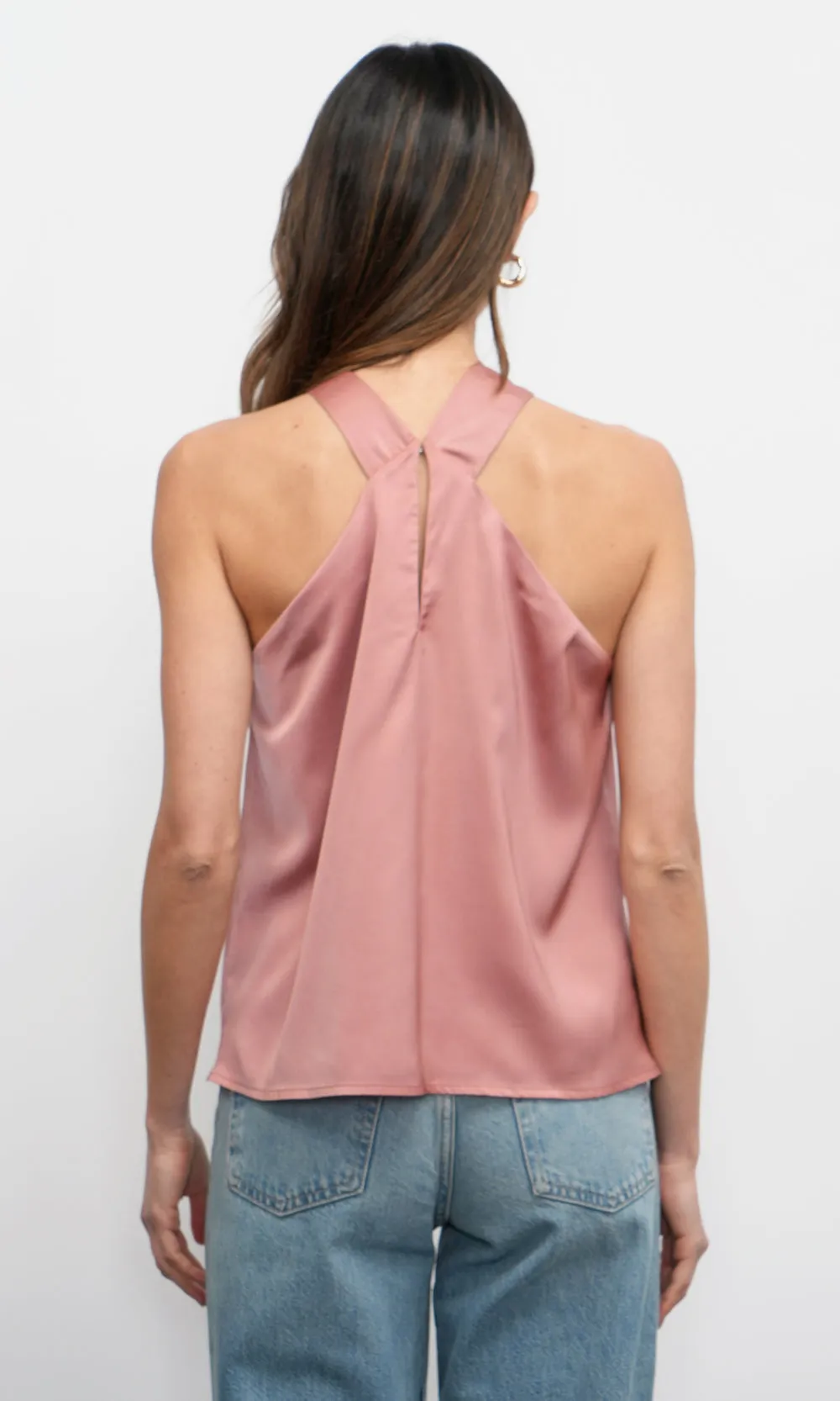 Lucinda Satin Halter Top sold by Greylin product image thumbnail 4