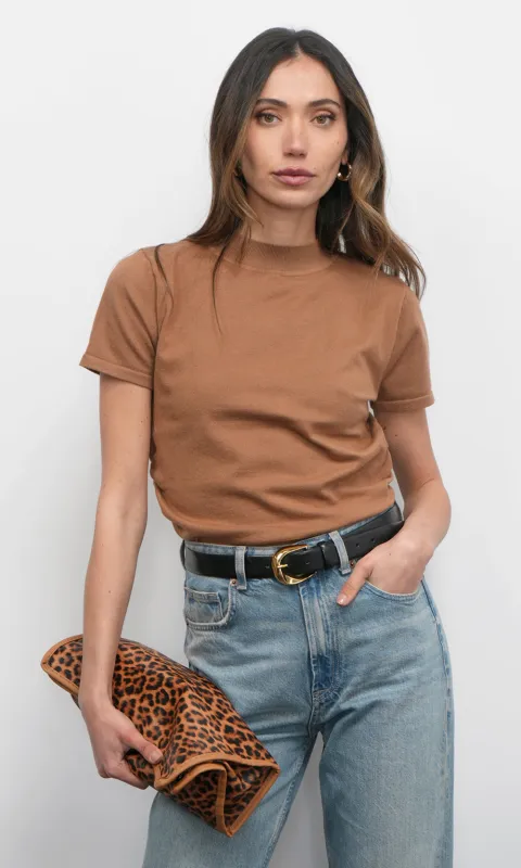 Darcy Ruched Sides Knit Top sold by Greylin