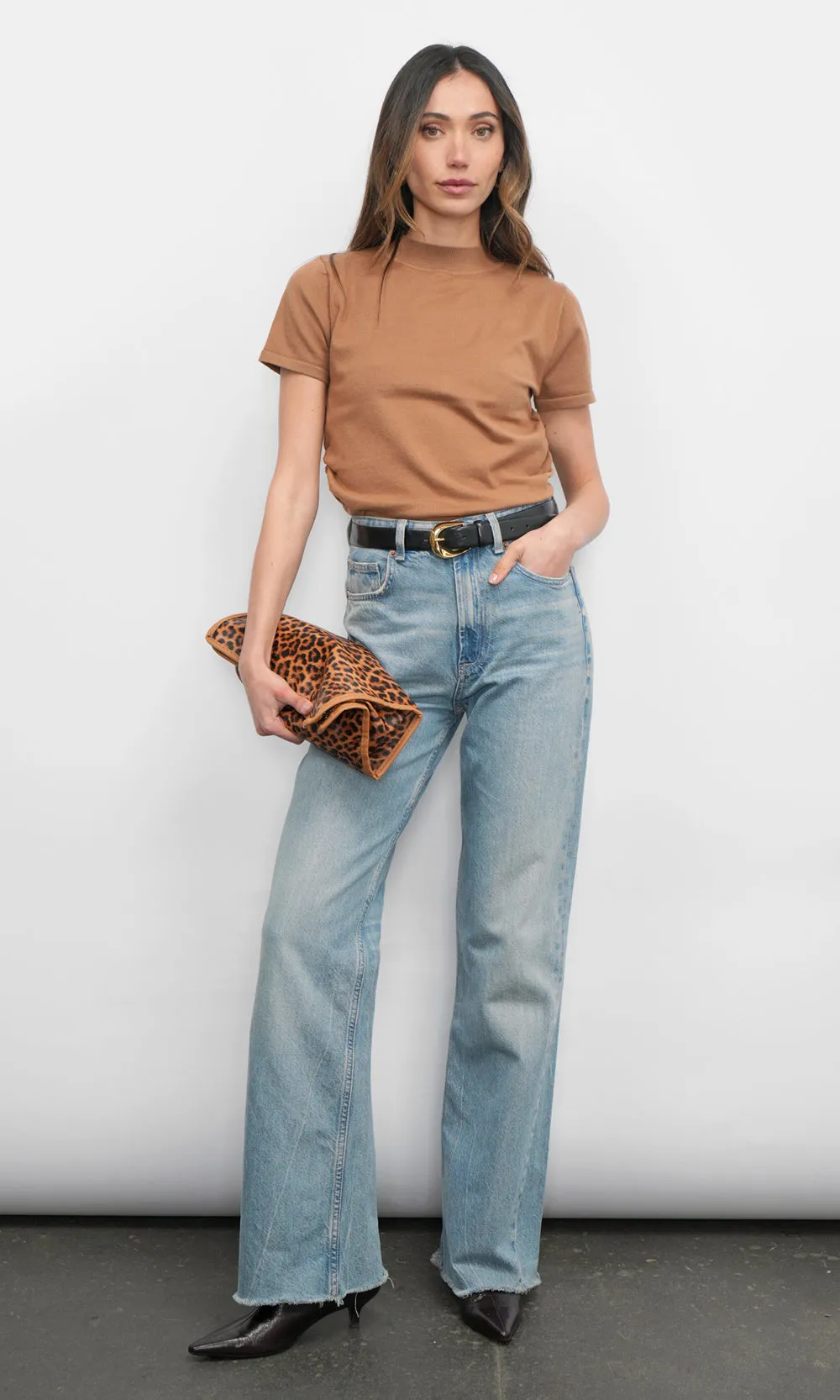 Darcy Ruched Sides Knit Top sold by Greylin product image thumbnail 4