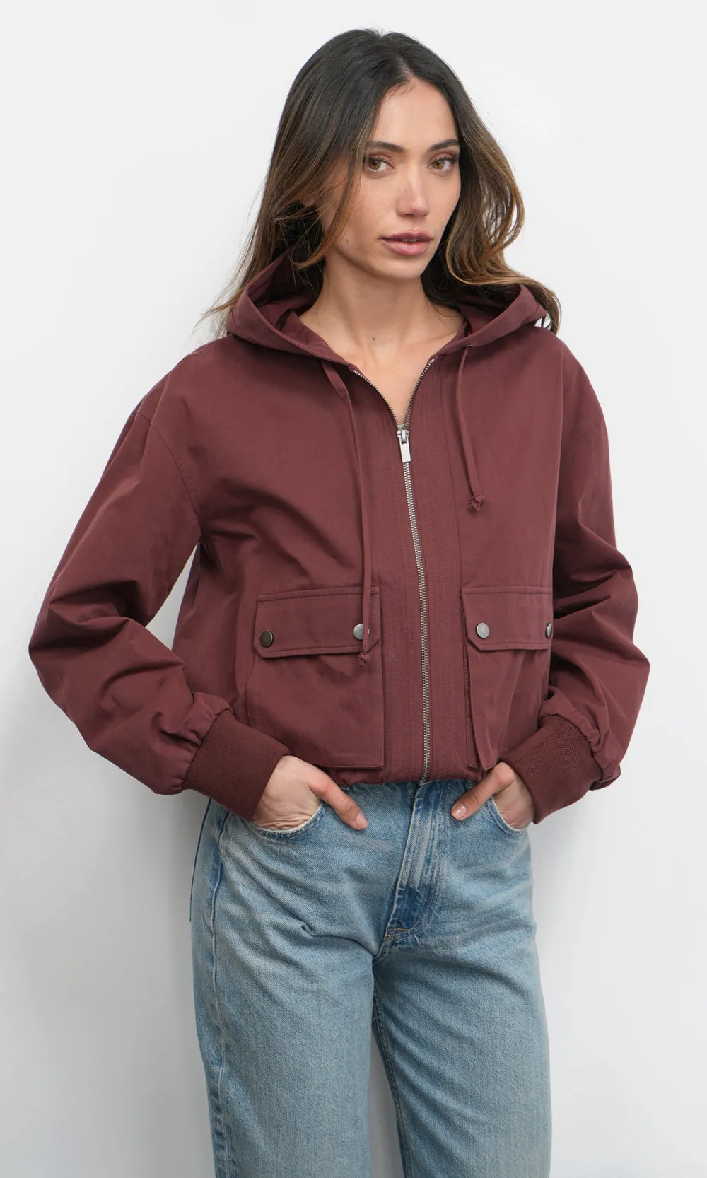 Grant Twill Hooded Jacket w/ Cargo Pocket sold by Greylin product image thumbnail 2