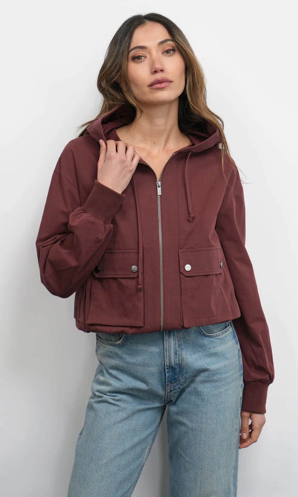 Grant Twill Hooded Jacket w/ Cargo Pocket sold by Greylin product image thumbnail 5