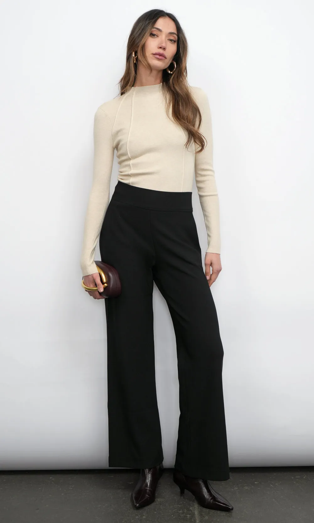Silvie Wide Leg Knit Trousers sold by Greylin product image thumbnail 5