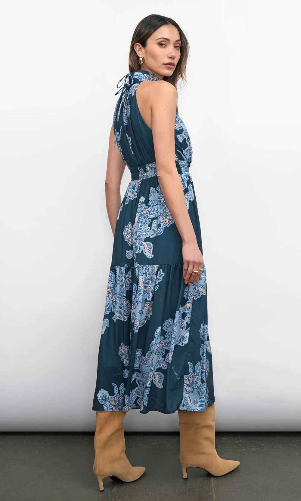 Leya Halter Midi Dress sold by Greylin product image thumbnail 3