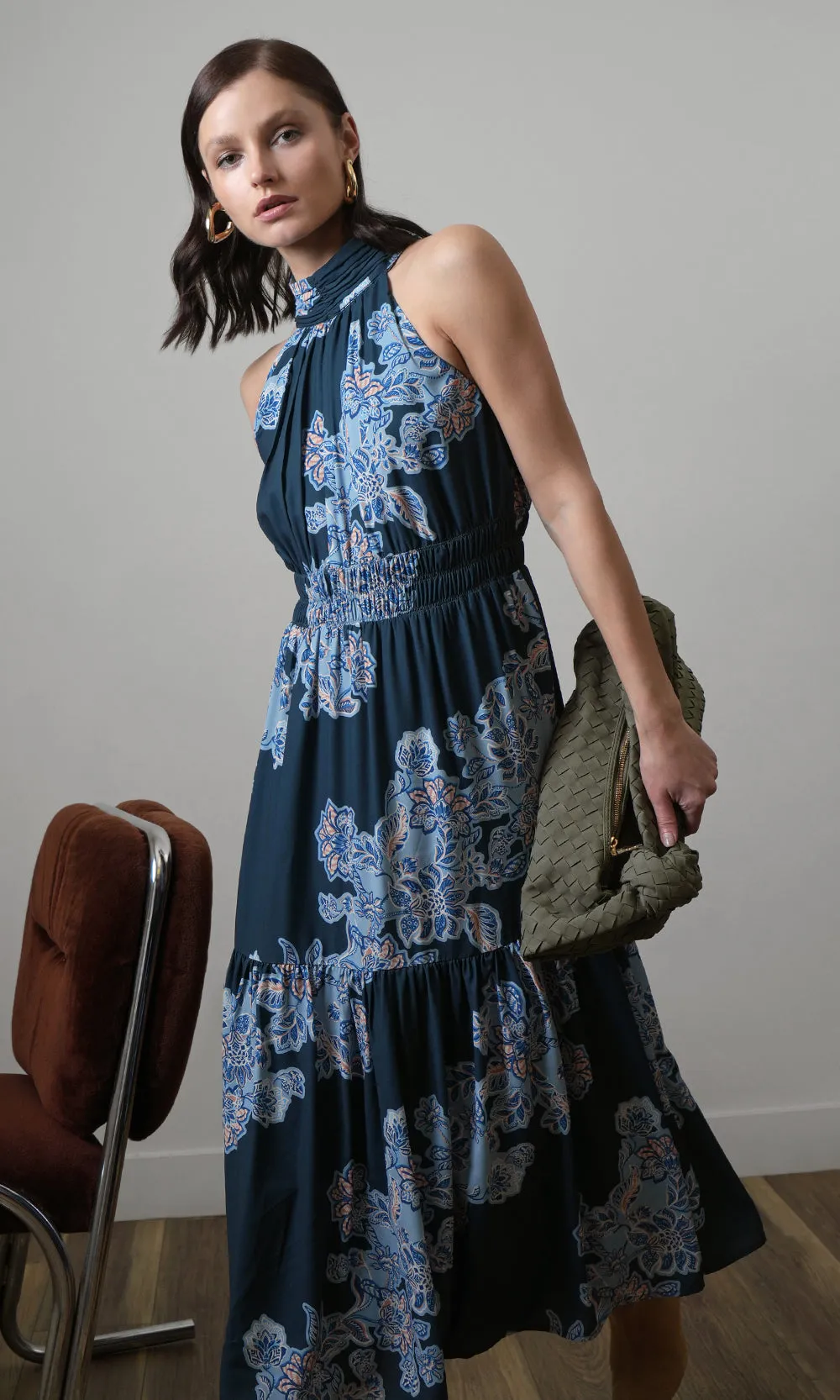 Leya Halter Midi Dress sold by Greylin product image thumbnail 5