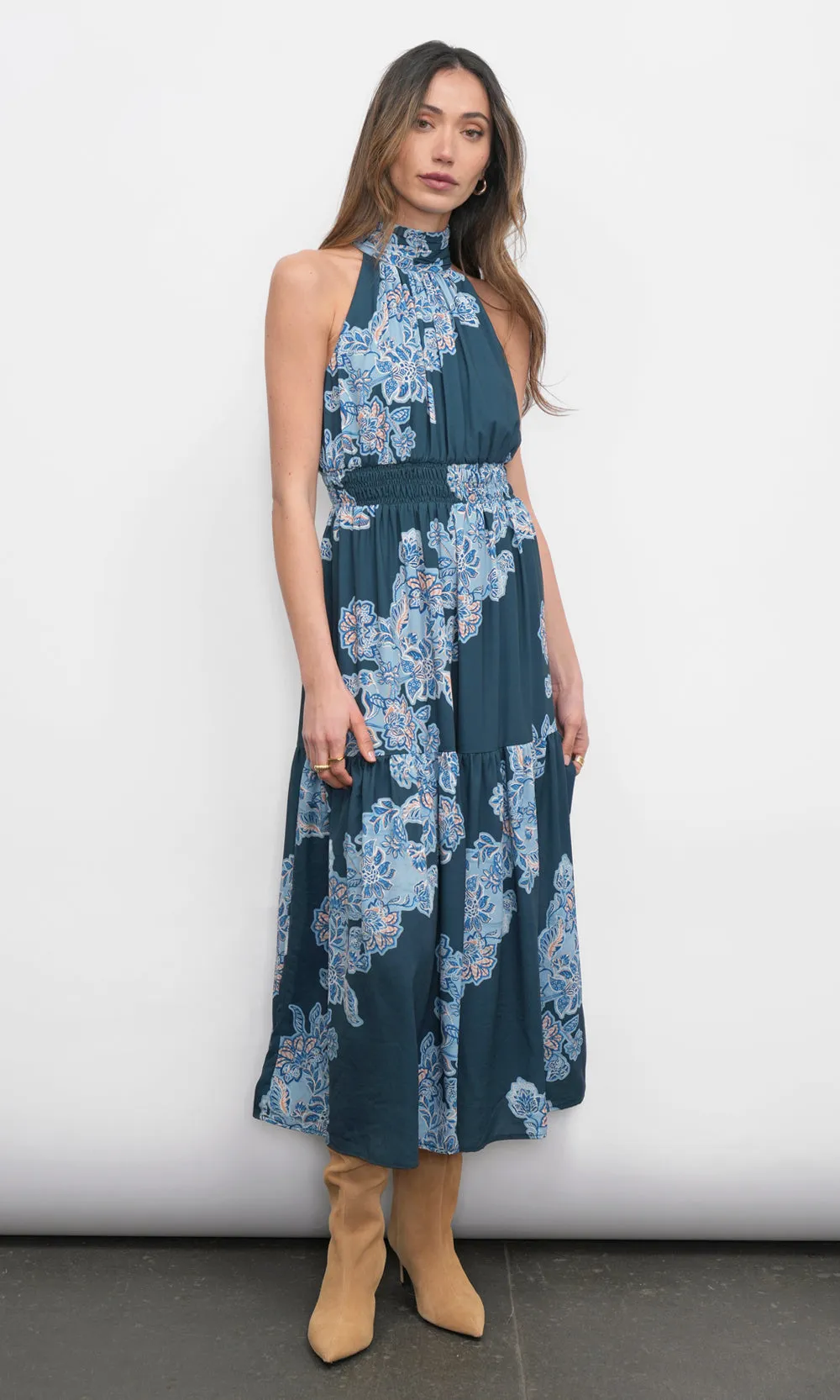 Leya Halter Midi Dress sold by Greylin product image thumbnail 2