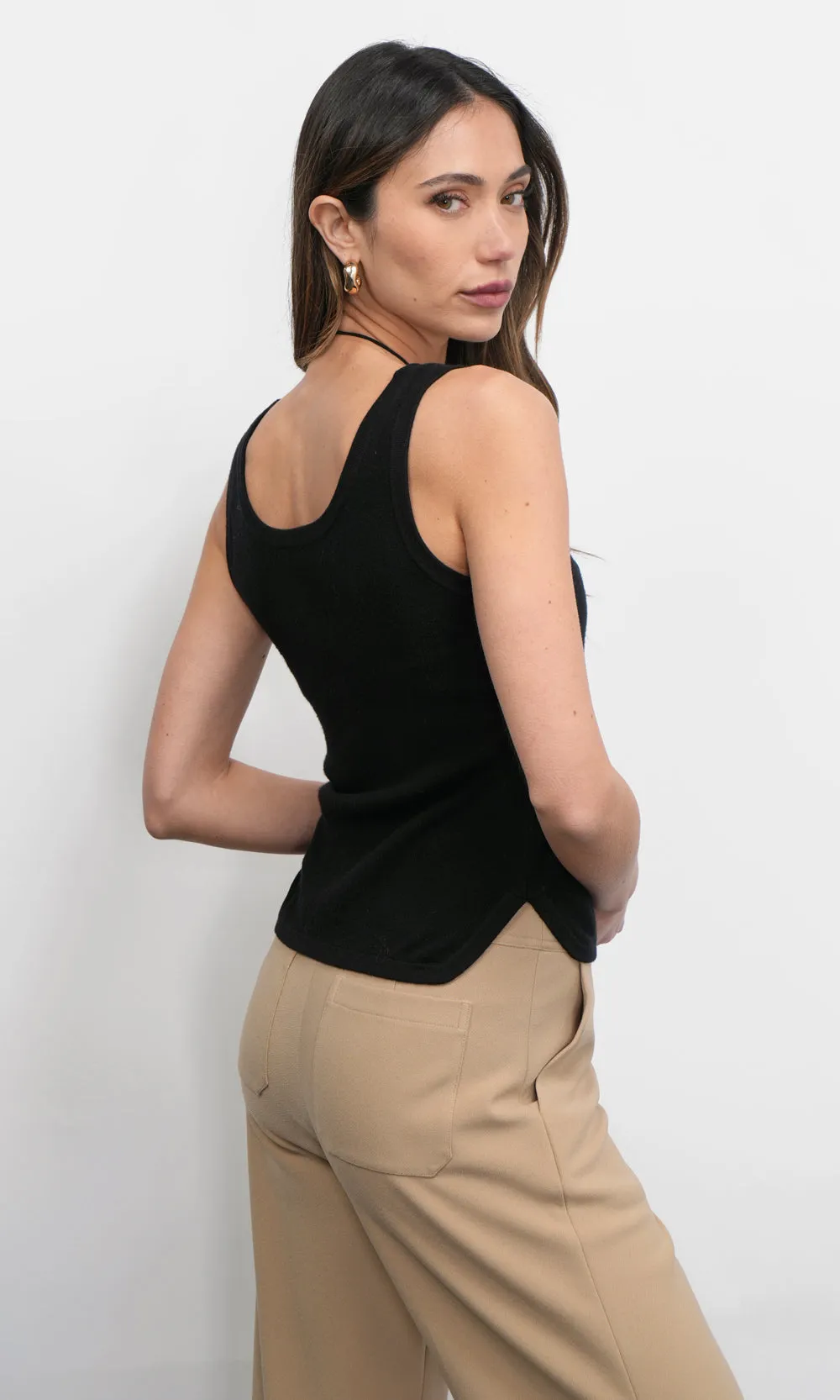 Ezra Side Slit Knit Tank sold by Greylin product image thumbnail 2