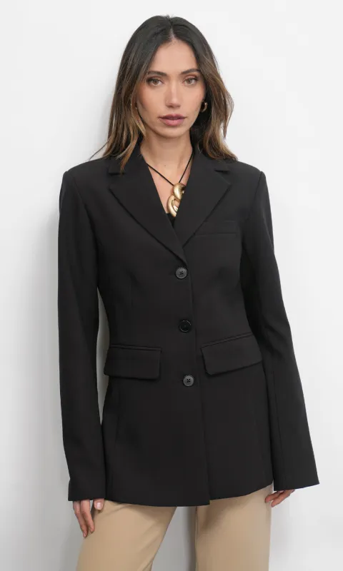 Yellis Pinched Waist Blazer made by Greylin
