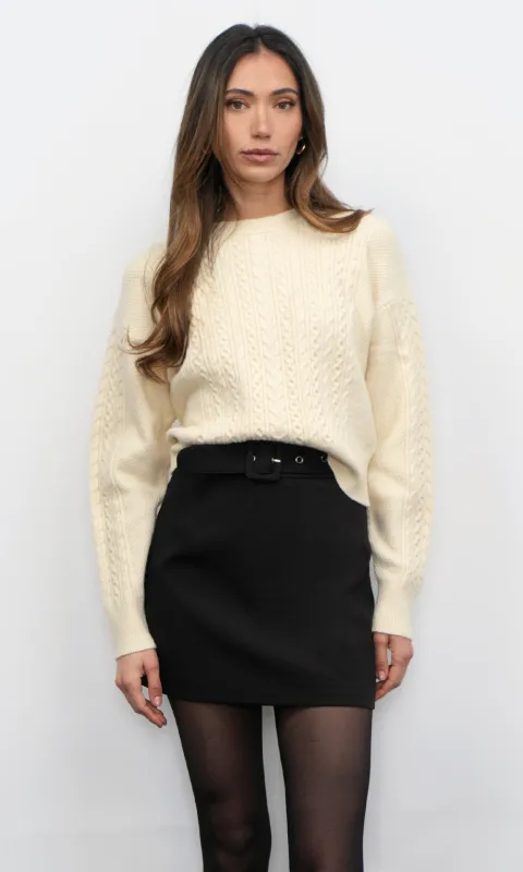 Finley Long Sleeve Pull Over Cable Knit Sweater sold by Greylin