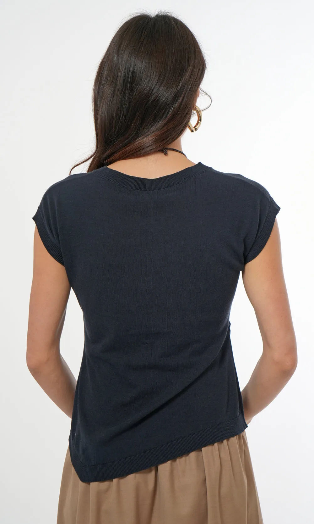 Kaia Asymetric Knit Top sold by Greylin product image thumbnail 4