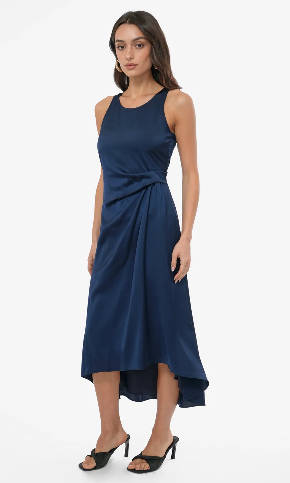 Tessie Side Tucked Midi Slip Dress sold by Greylin product image thumbnail 2