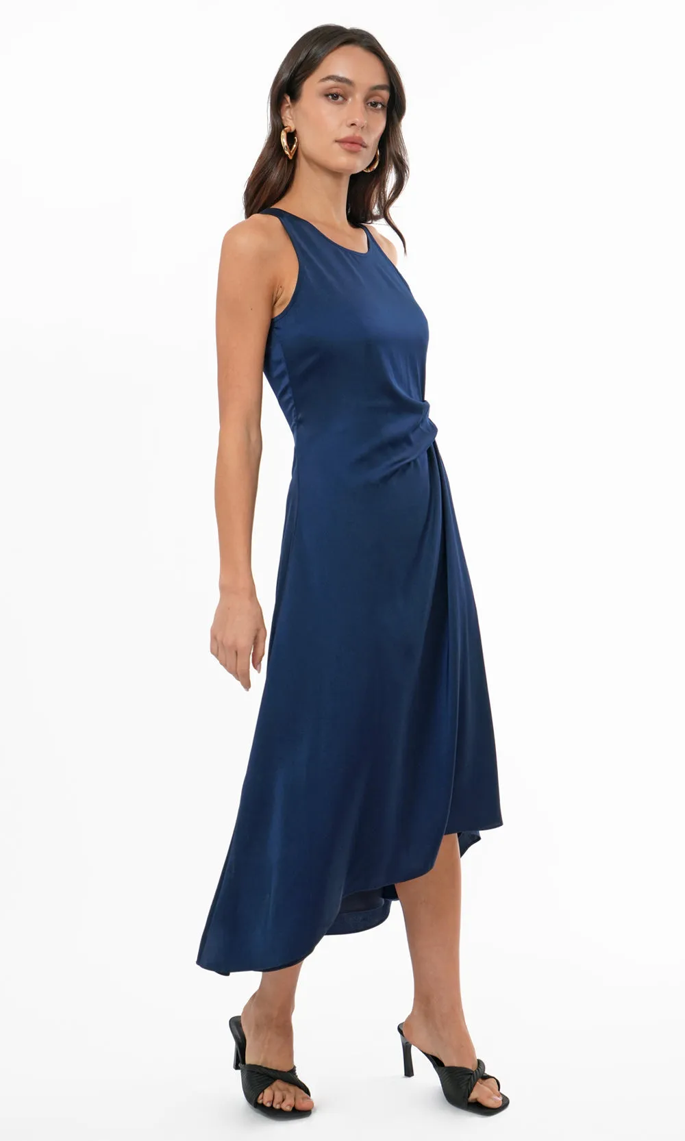 Tessie Side Tucked Midi Slip Dress sold by Greylin product image thumbnail 4