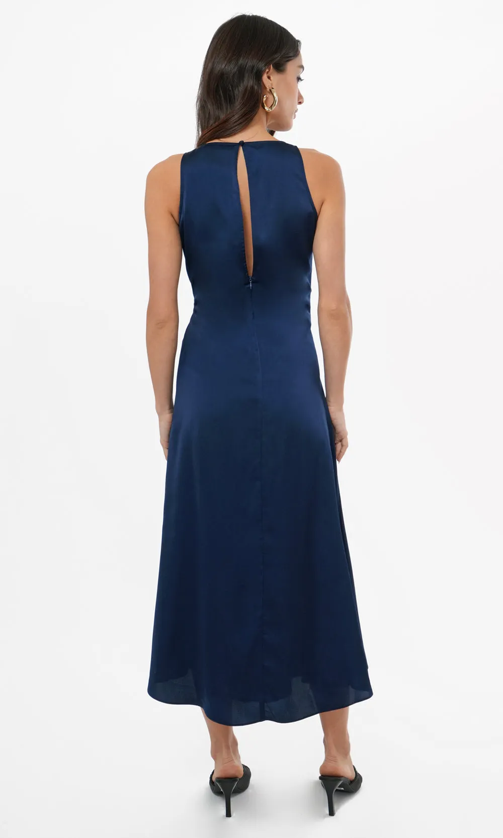 Tessie Side Tucked Midi Slip Dress sold by Greylin product image thumbnail 3