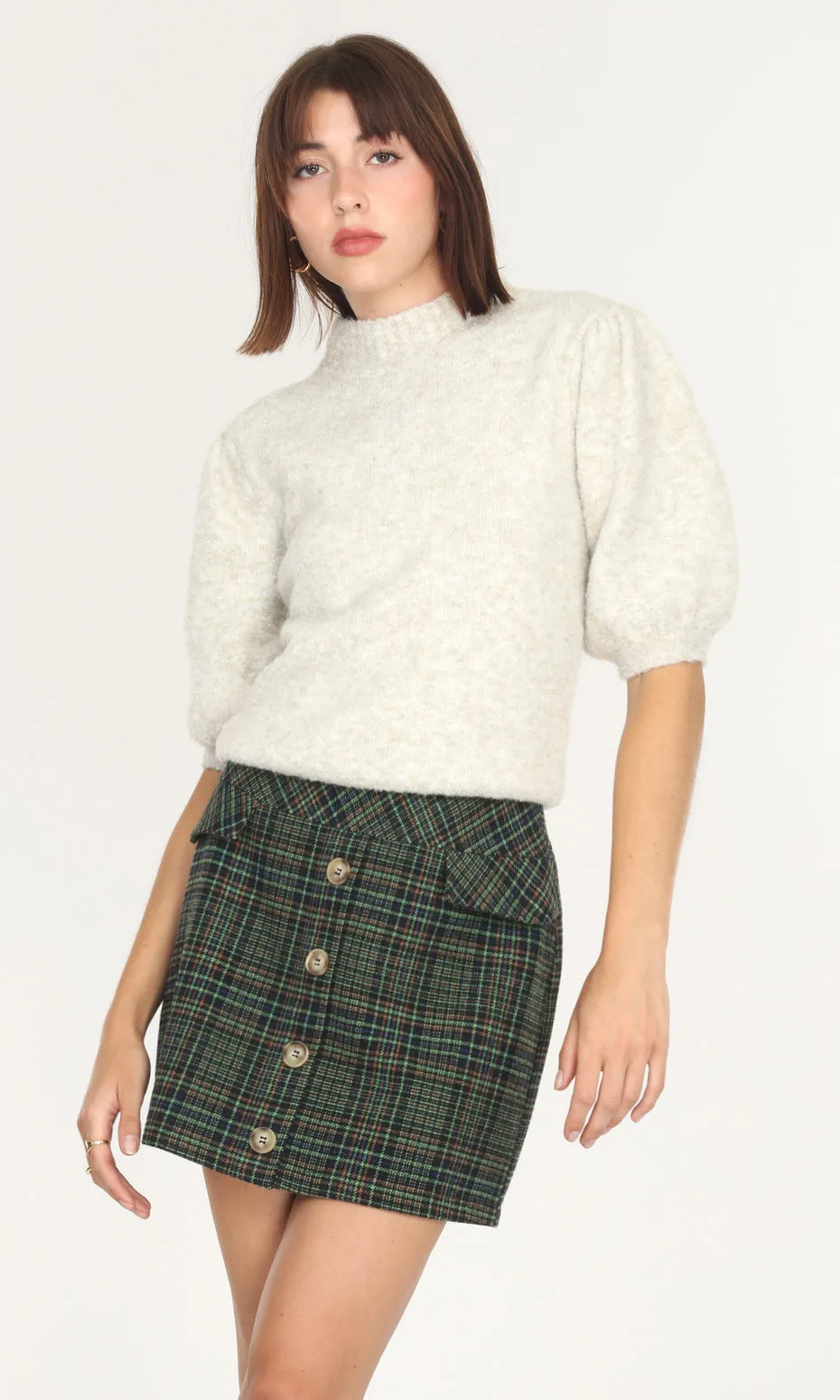 Vienne Cozy Knit Puff Sleeve Top - SUSTAINABLE sold by Greylin product image thumbnail 2