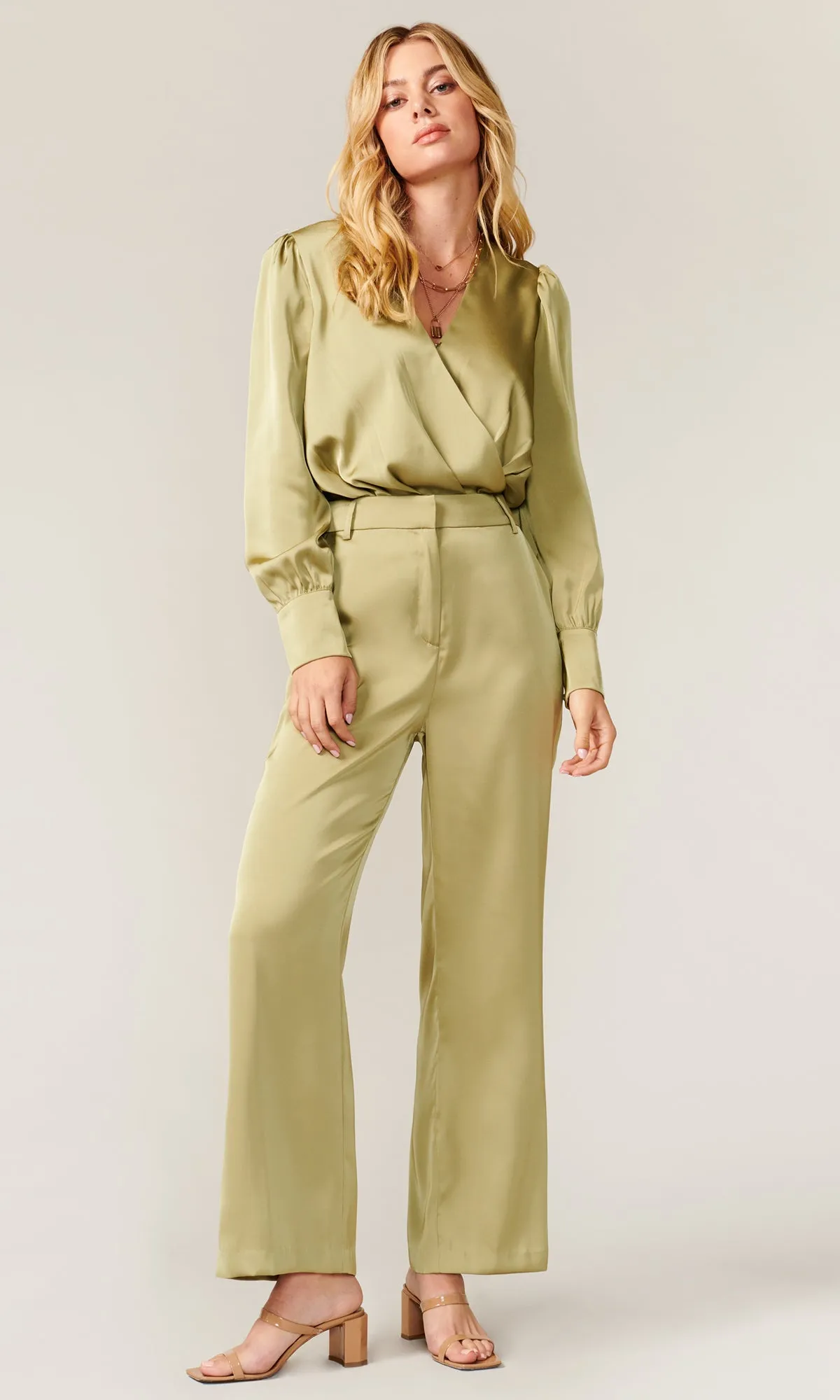 Dylan Matte Sateen Pant sold by Greylin