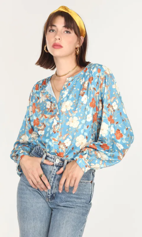 Felina Floral Button Up Blouse sold by Greylin