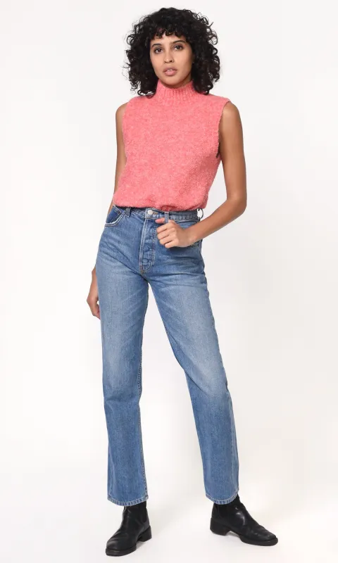 Wesley Eco Melange Mock Neck Knit Top sold by Greylin