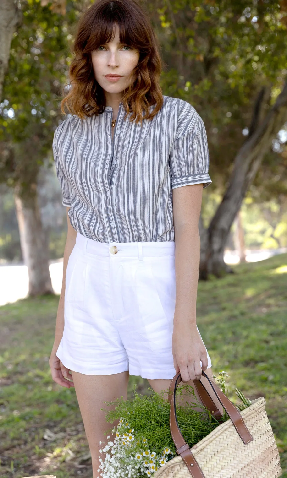 Olana Stripe Lurex Boxy Top sold by Greylin product image thumbnail 3