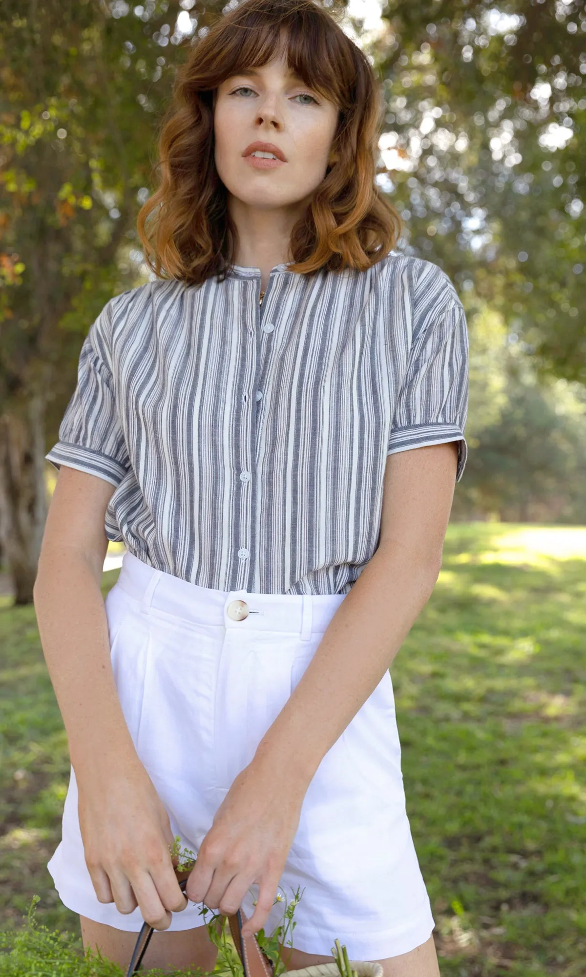 Olana Stripe Lurex Boxy Top sold by Greylin product image thumbnail 2