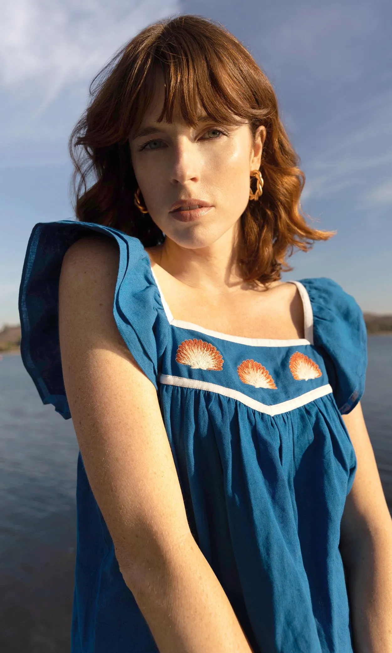 Heiko Seashell Embroidered Top sold by Greylin product image thumbnail 4