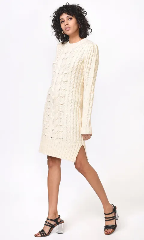 Greya Cable Knit Sweater Dress sold by Greylin