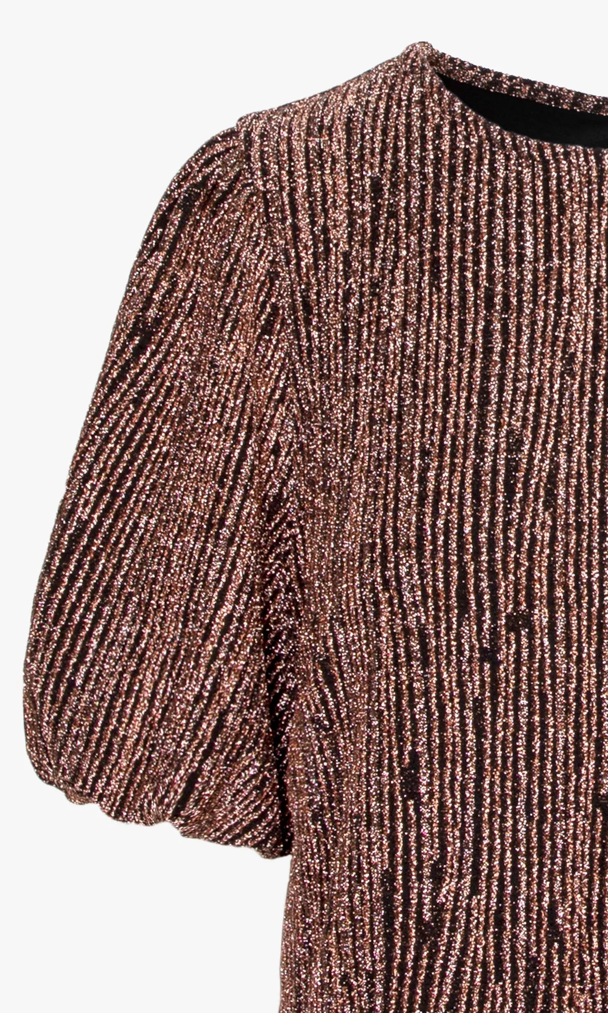 Felicia Lurex Knit Pouf Sleeve Blouse sold by Greylin product image thumbnail 2