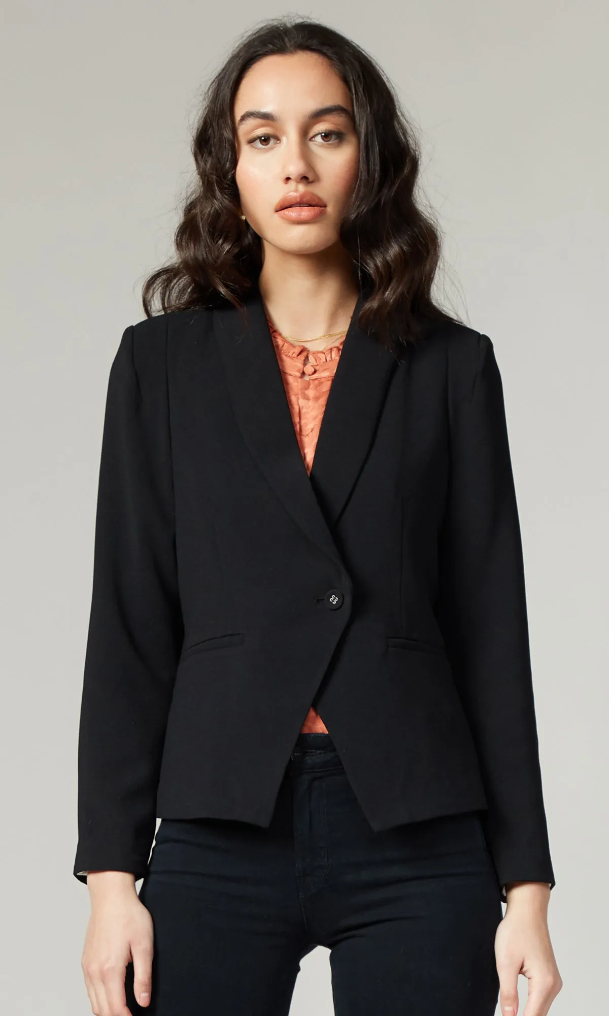Kinley Shawl Collar Blazer sold by Greylin