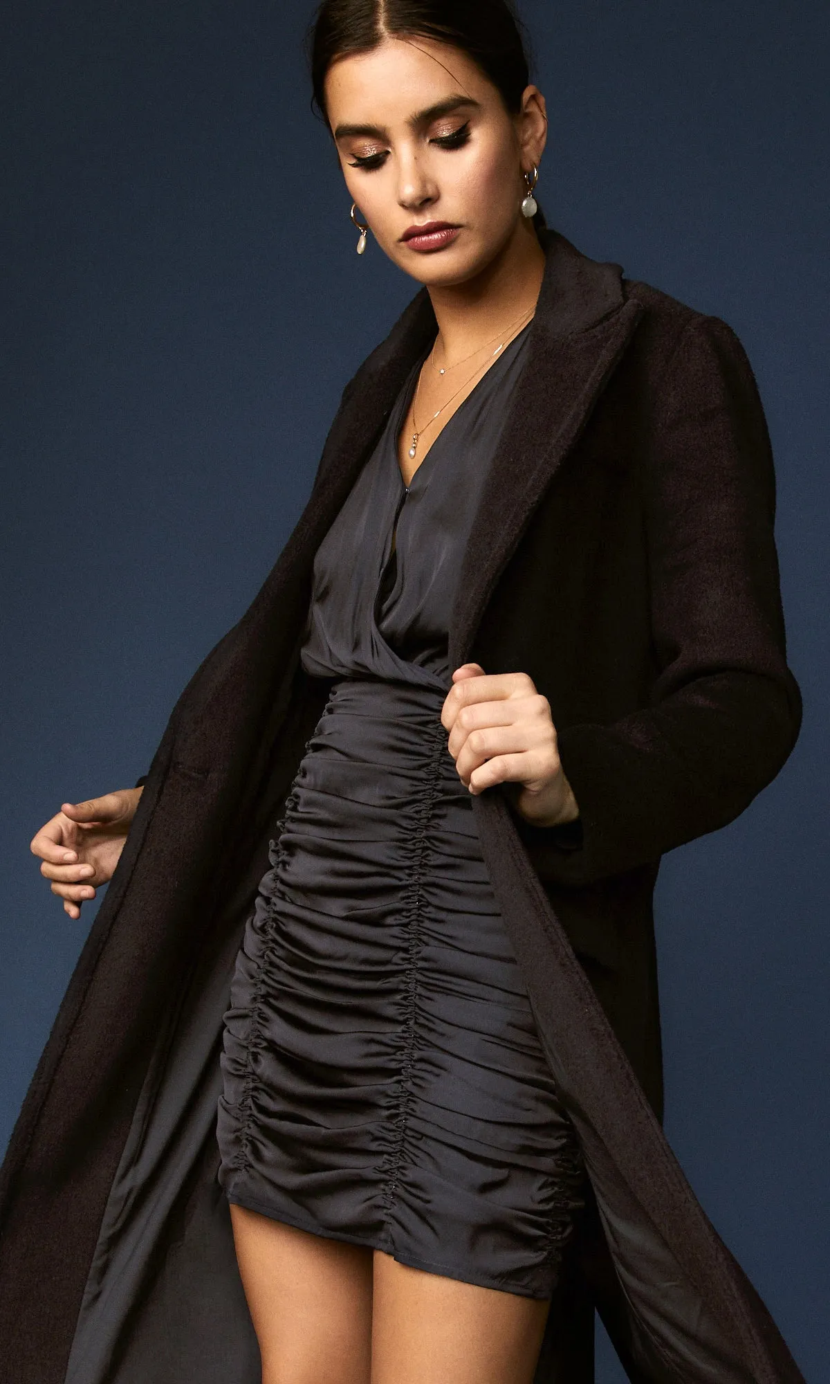 Abigail Gathered Cross Front Dress sold by Greylin product image thumbnail 4