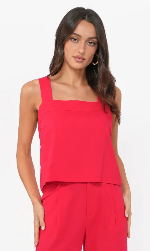 Kyla Linen Blend Cropped Top sold by Greylin