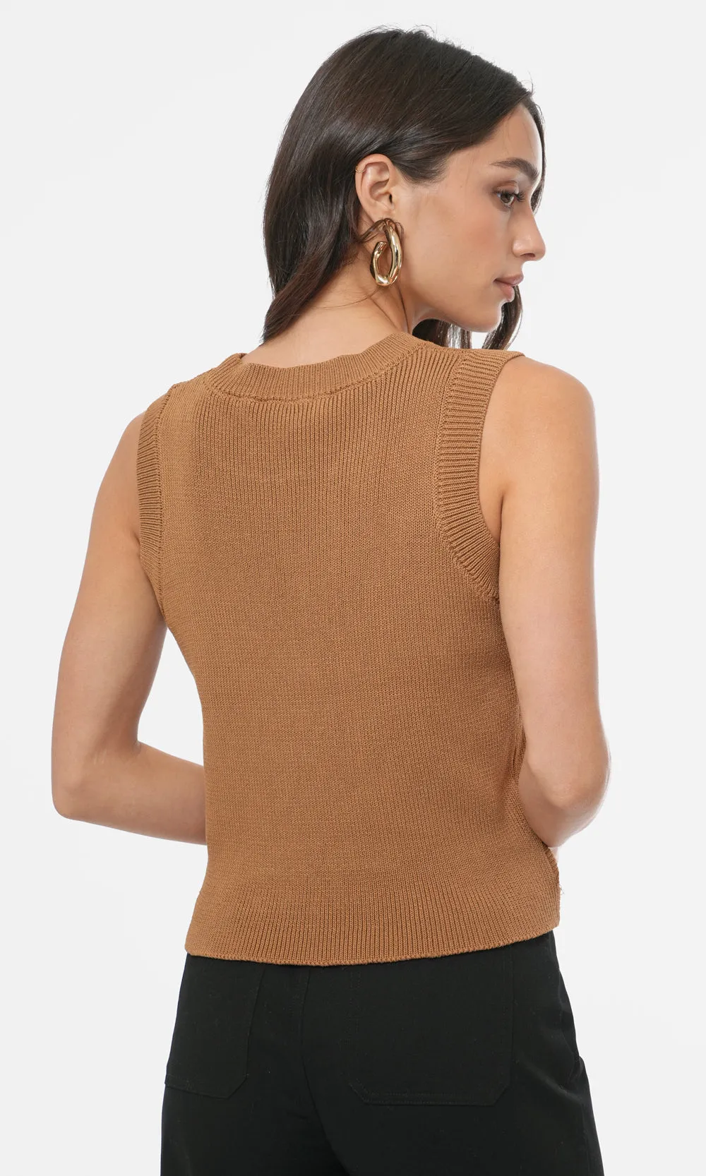 Jacqueline Twist Cropped Tank sold by Greylin product image thumbnail 4