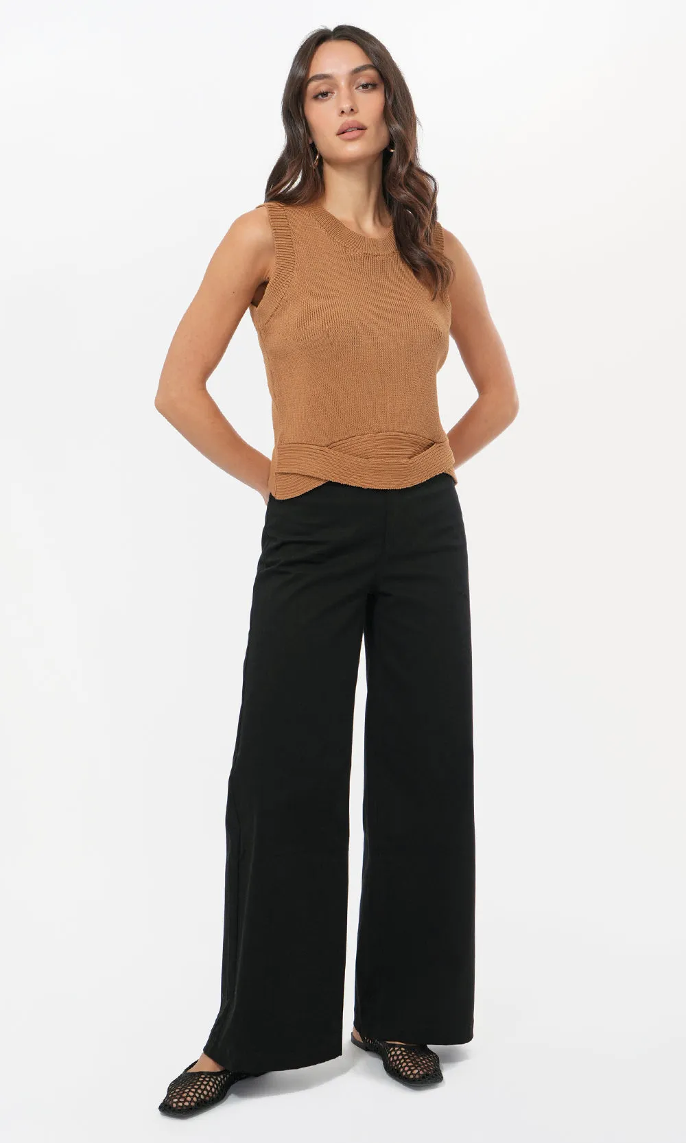 Jacqueline Twist Cropped Tank sold by Greylin product image thumbnail 5