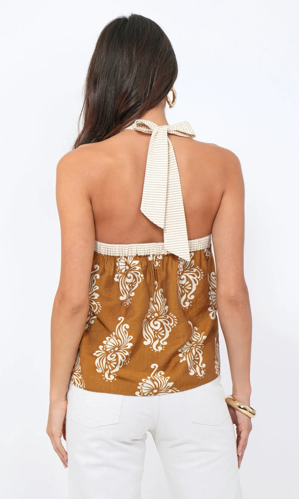 Lexie Print Halter Top sold by Greylin product image thumbnail 5