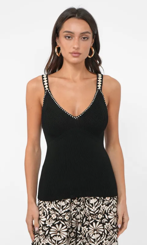 Azalea Knit Crochet Top sold by Greylin