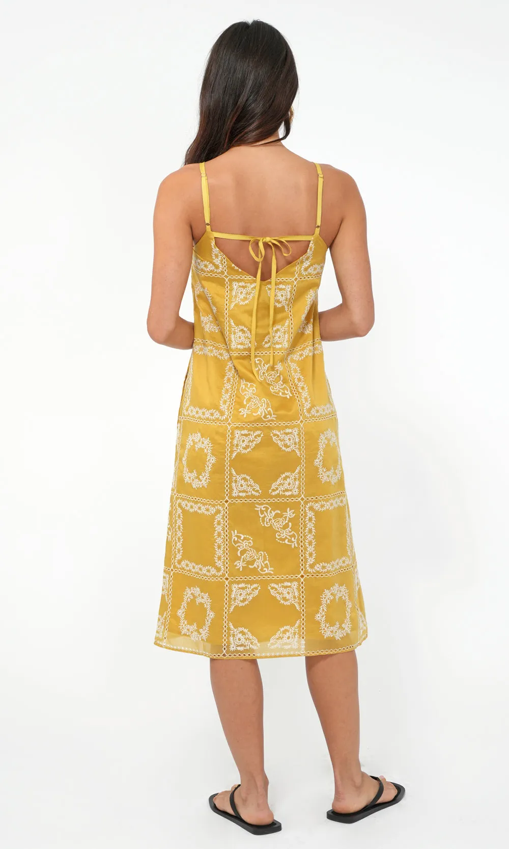 Cali Embroidered Slip Dress sold by Greylin product image thumbnail 3