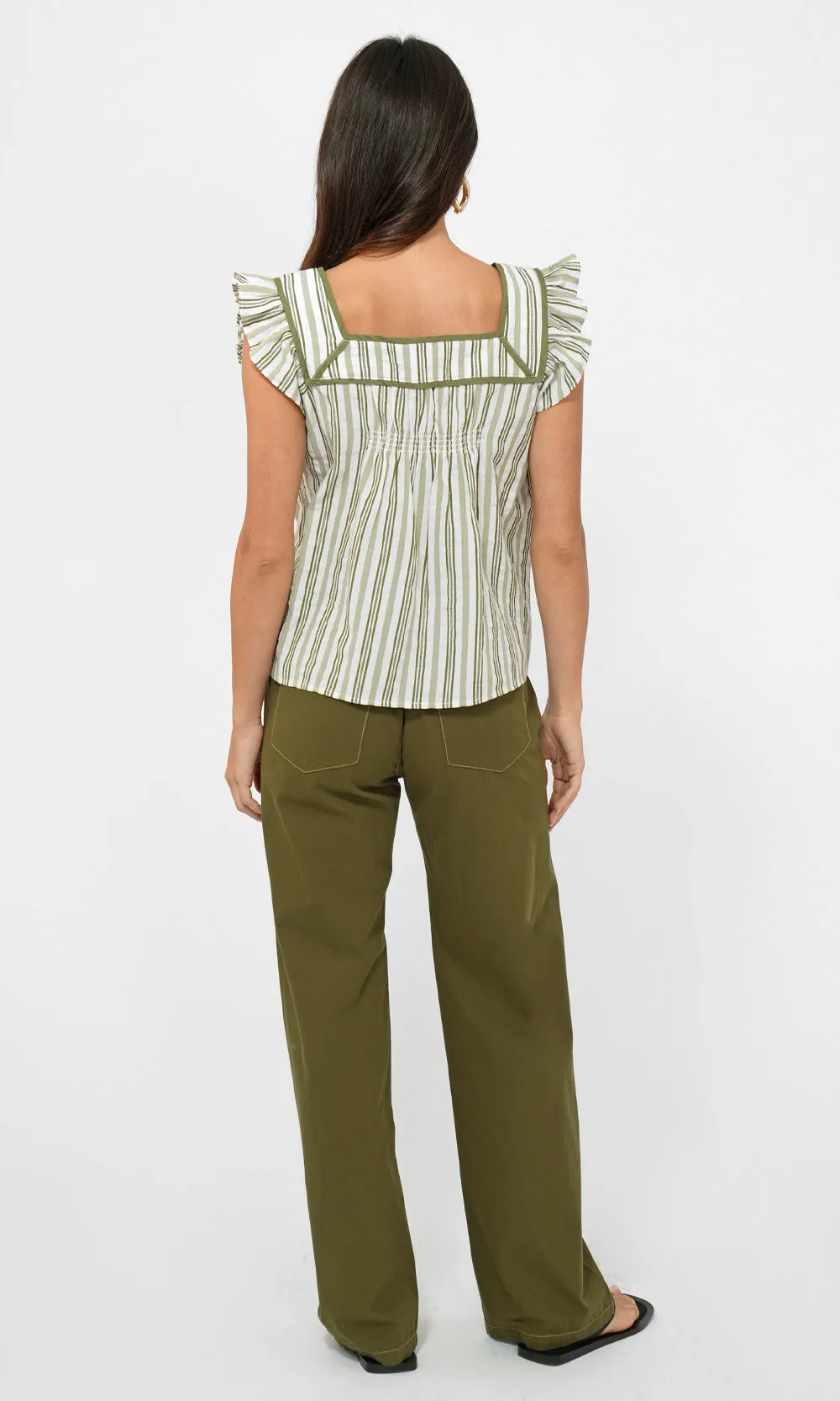 Oliver Wide Leg Drawstring Pull Up Pant sold by Greylin product image thumbnail 3