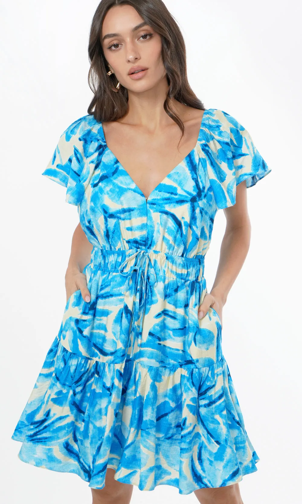 Loddy Ruffled Mini Dress sold by Greylin