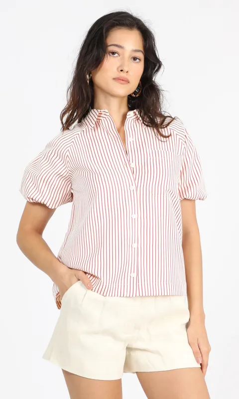 Dennis Bubble Sleeve Shirt sold by Greylin