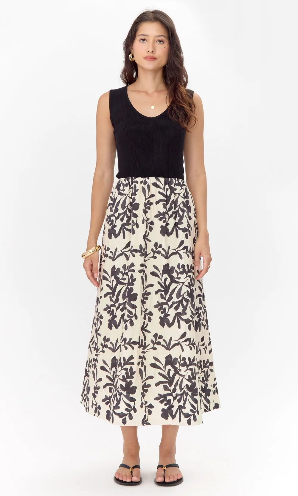 Clairson Knit Mix Midi Dress sold by Greylin product image thumbnail 3