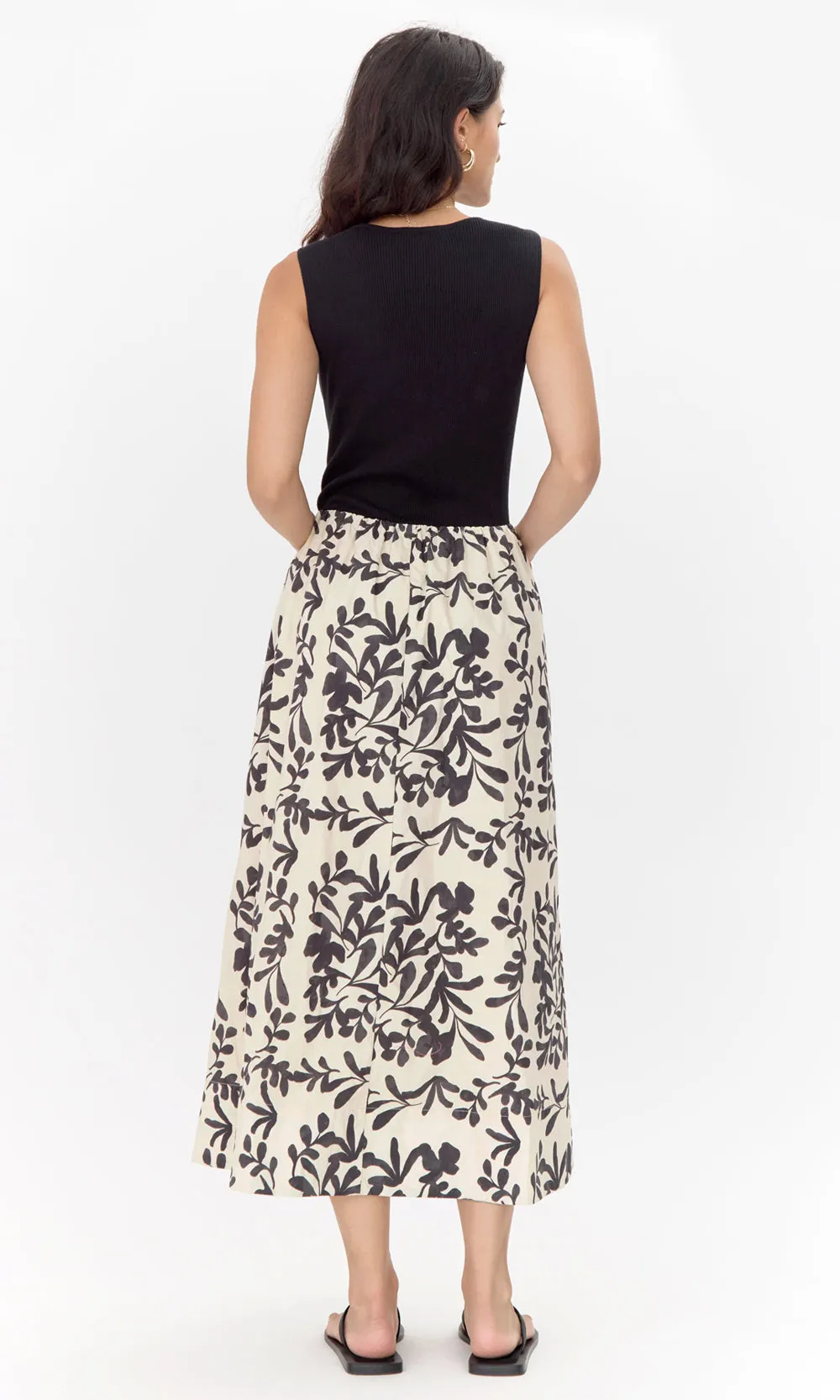 Clairson Knit Mix Midi Dress sold by Greylin product image thumbnail 4