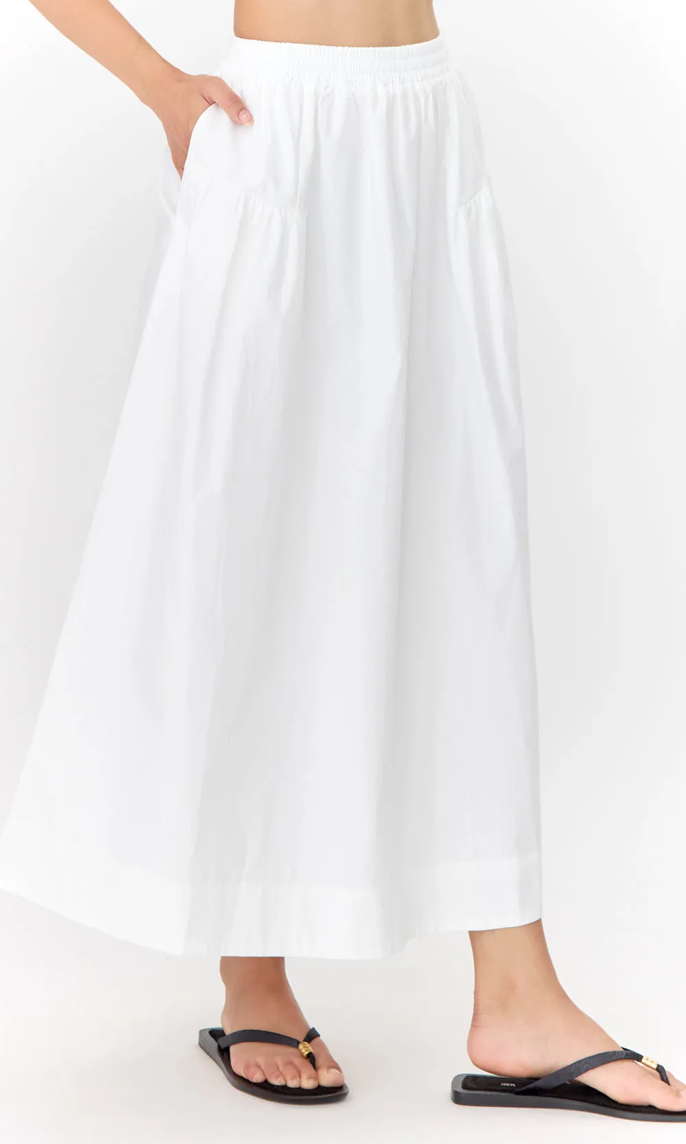 Ana Poplin A Line Midi Skirt sold by Greylin product image thumbnail 5