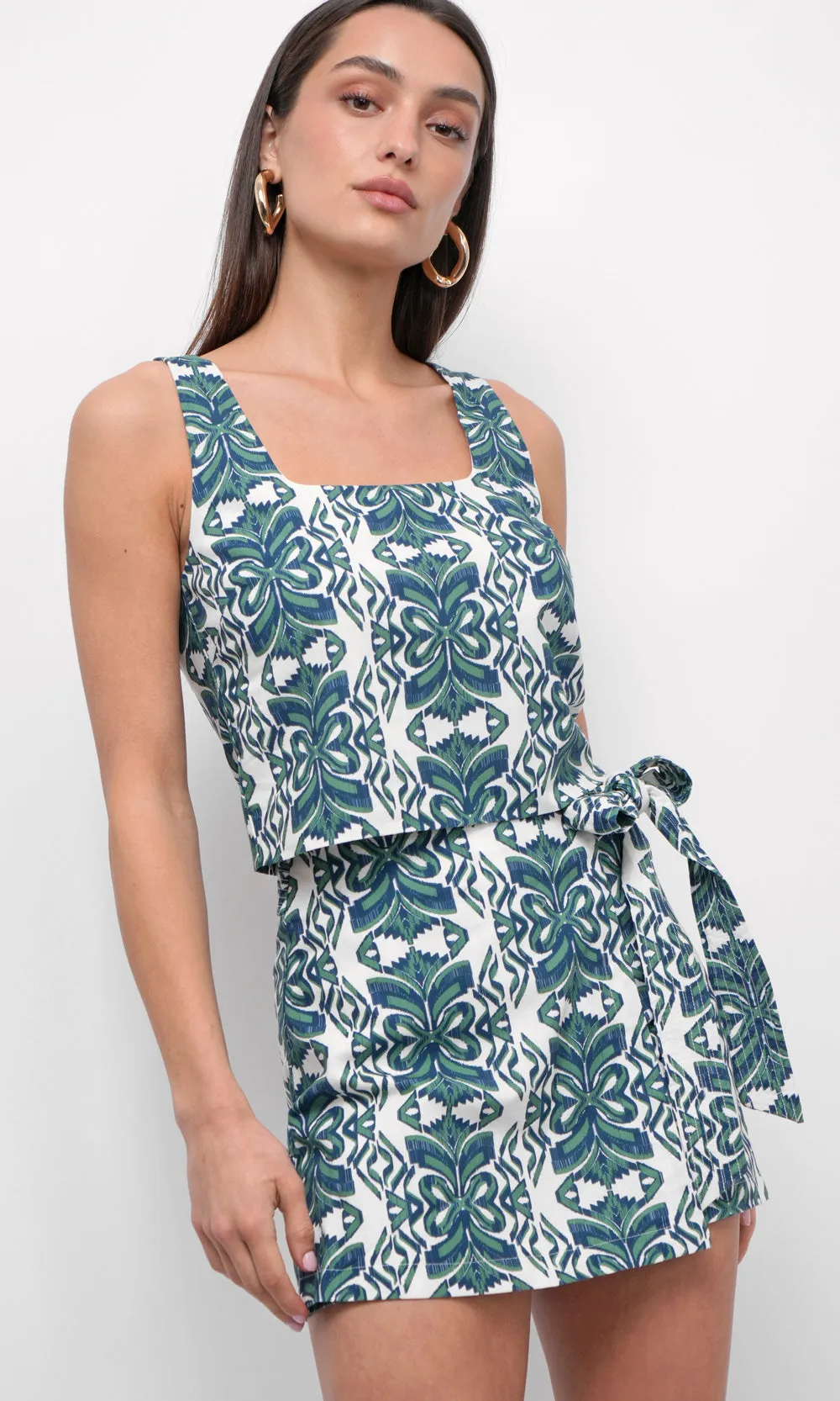 Sage Linen Skort sold by Greylin product image thumbnail 2